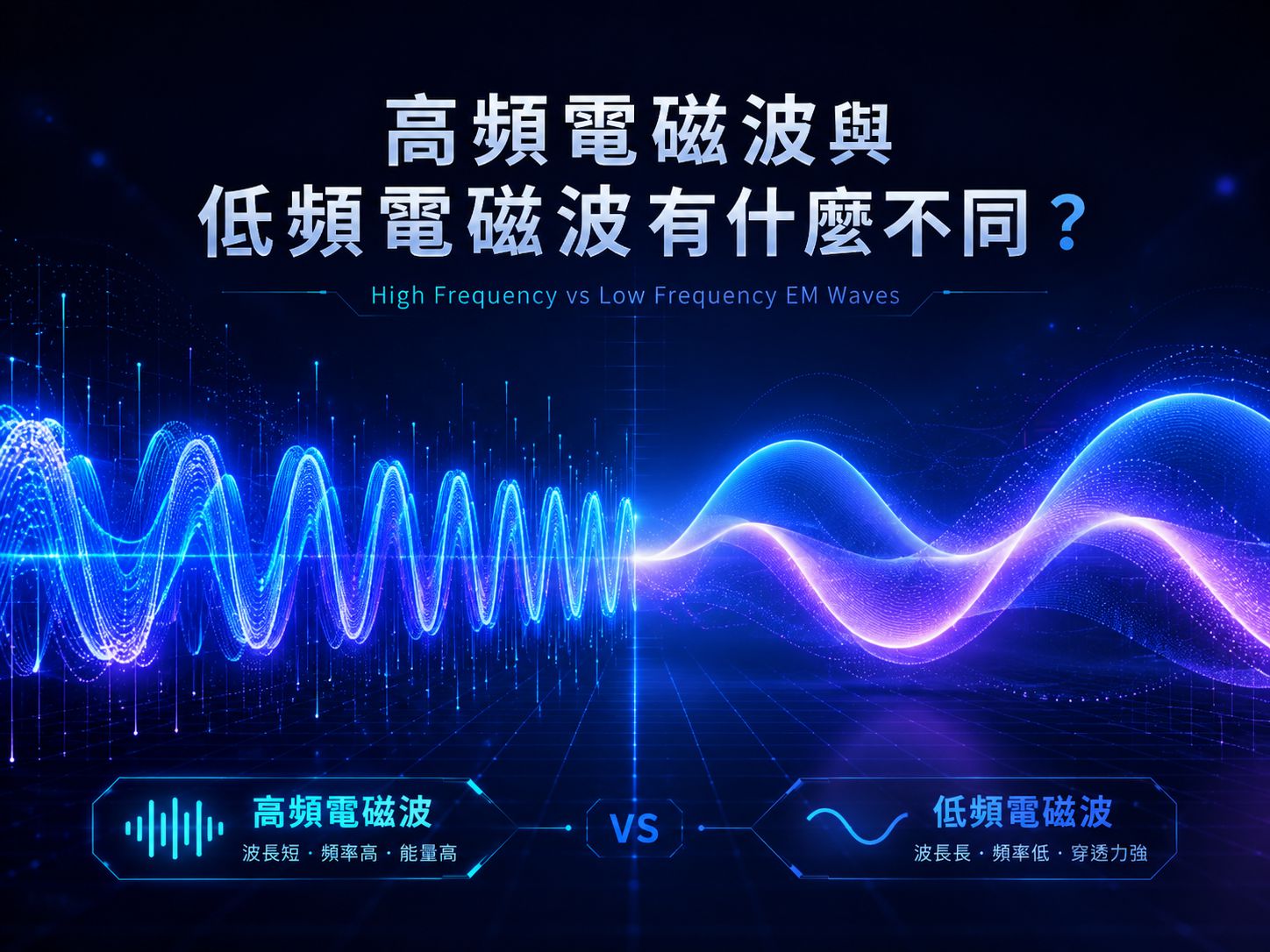 高頻電磁波與低頻電磁波有什麼不同？