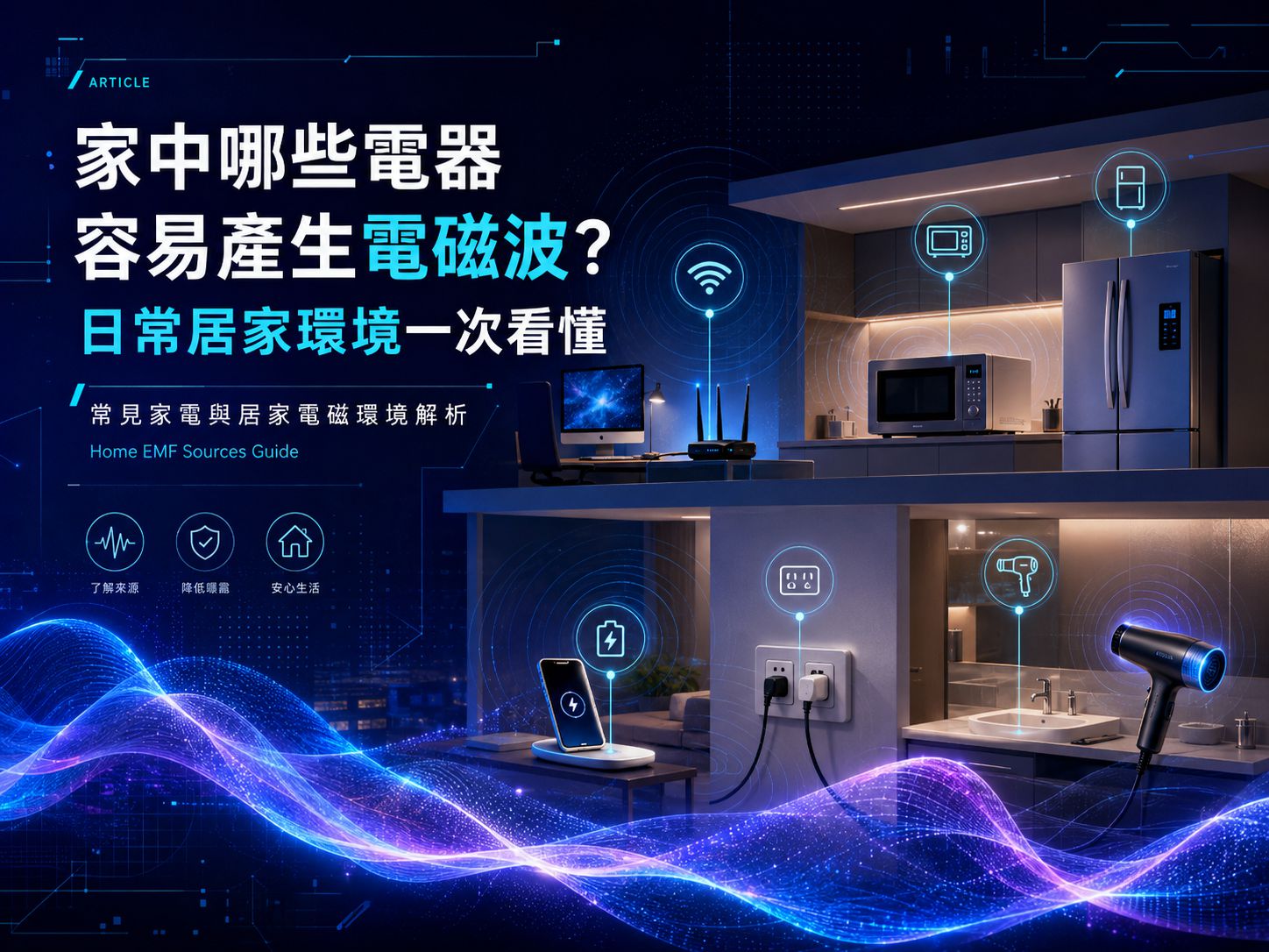 家中哪些電器容易產生電磁波？日常居家環境一次看懂